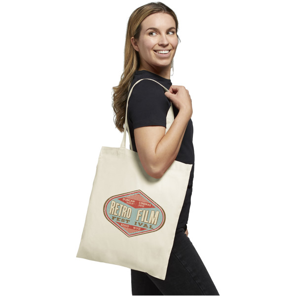 Carolina 100 g/m² cotton tote bag 7L - White