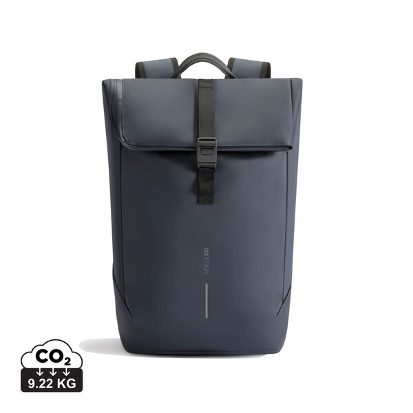 Sac à dos à rabat étanche Urban - Bleu Marine / Noir