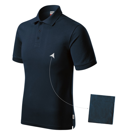 Polokošile Pánská Rimeck® Resist Heavy Polo - Námořní Modrá / 2XL