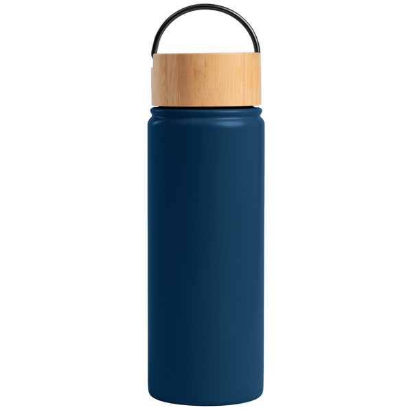 Reborn - 530 ml Bouteille en acier inoxydable à double paroi - Bleu marine / Jet d’encre 4 couleurs