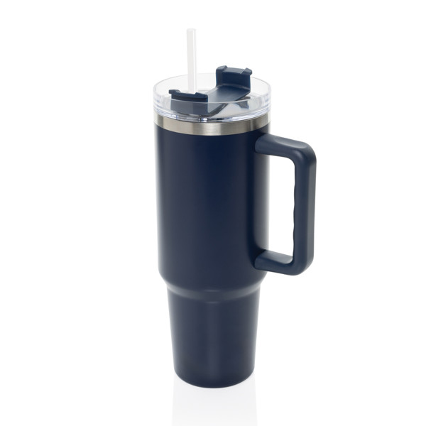 Mug 1.2L en acier recyclé RCS Peakflow - Bleu Marine