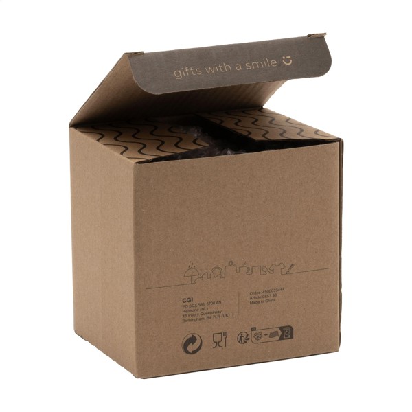 Retro Mug Émail 350 ml - Blanc / Noir