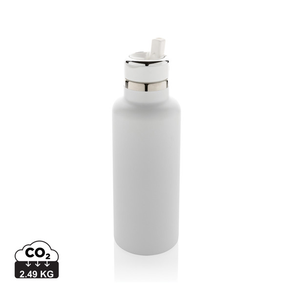 Hydro Vakuumflasche aus RCS recycel. Stainless-Steel - Weiß