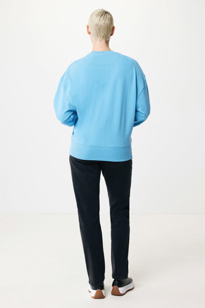 Sweater à col rond en coton recyclé Iqoniq Kruger - Tranquil Blue / XXS