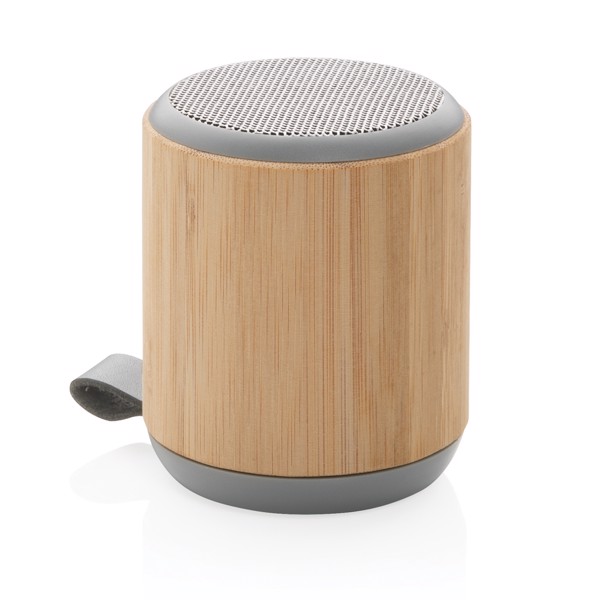 Bamboo and fabric 3W wireless speaker