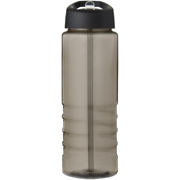 H2O Treble 750 ml športová fľaša s uzáverom s výlevkou - Uhľová / Jednofarebná čierna