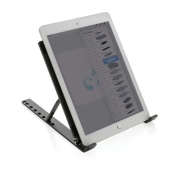 Xd Xclusive laptop stand recycled aluminium, foldable