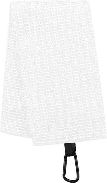 Waffle Golf Towel - White