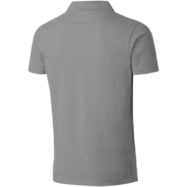 Hacker short sleeve polo - Grey / Solid Black / XL
