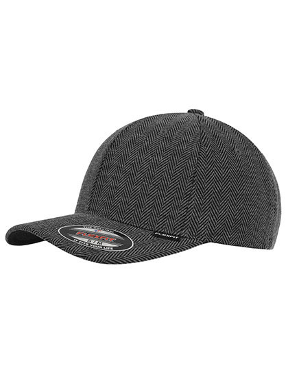 Heringbone Melange Flexfit - Black / Heather Grey / L/XL