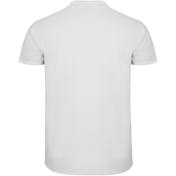 Star short sleeve kids polo - White / 3/4