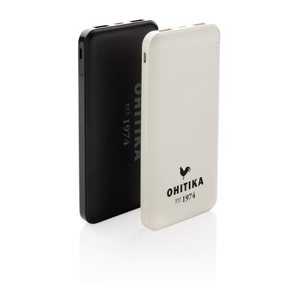 High Density 10.000 mAh Pocket Powerbank - White