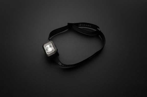 GearX head torch 250 lumen, 800 mAh battery