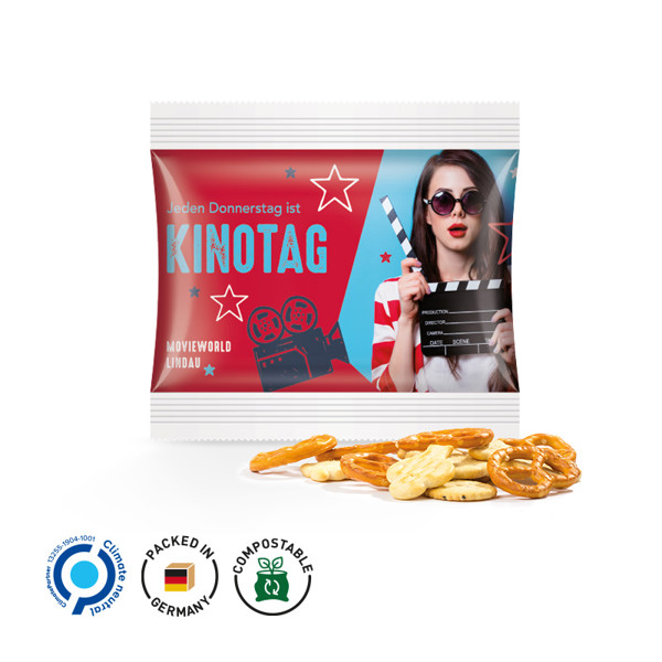 Snack Miditüte, Weiß / Knabber Mix, 10 G / 10G / Folie, Weiß