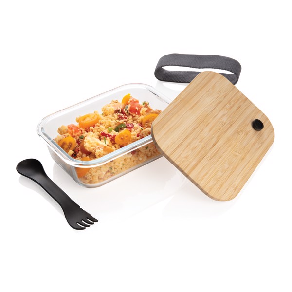 XD - Glass lunchbox with bamboo lid