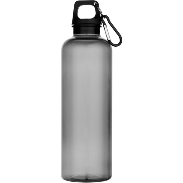 Oregon 750 ml recyklovaná plastová fľaša na vodu RCS s karabínou - Čierna