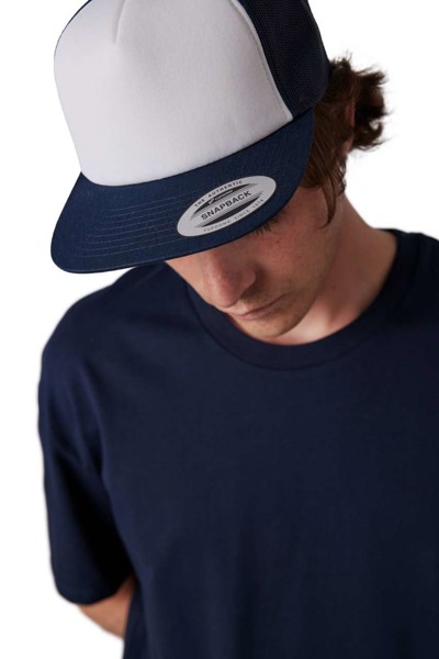 Classic Trucker Cap - 5 Panels - Navy / White / Navy
