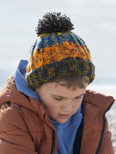 Junior Corkscrew Beanie - Winter Berries