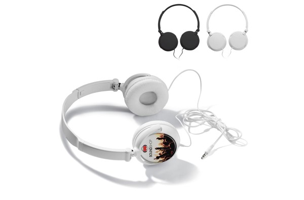 On-ear Høretelefoner Roterbar - Hvid