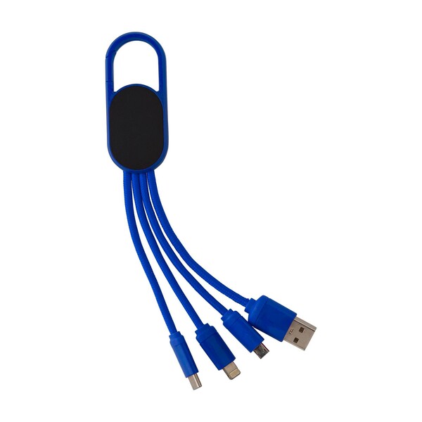Câble de charge Idris | 4-en-1 - bleu