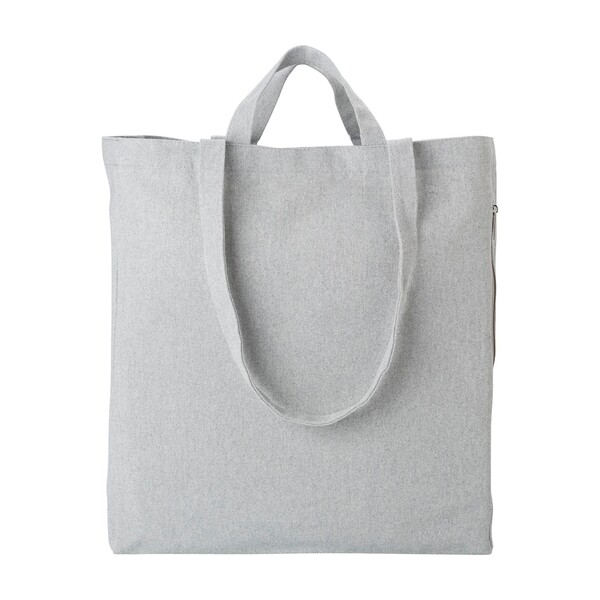 Saco de compras Bennett | Reciclado | 350 g/m² - cinzento