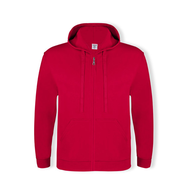 Sweatshirt com Capuz + Fecho Adulto "keya" SWZ280 - Amarelo / L