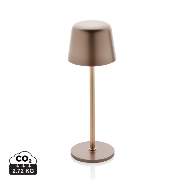 Lampe de table rechargeable par USB en plastique RCS Zenic - Bronze