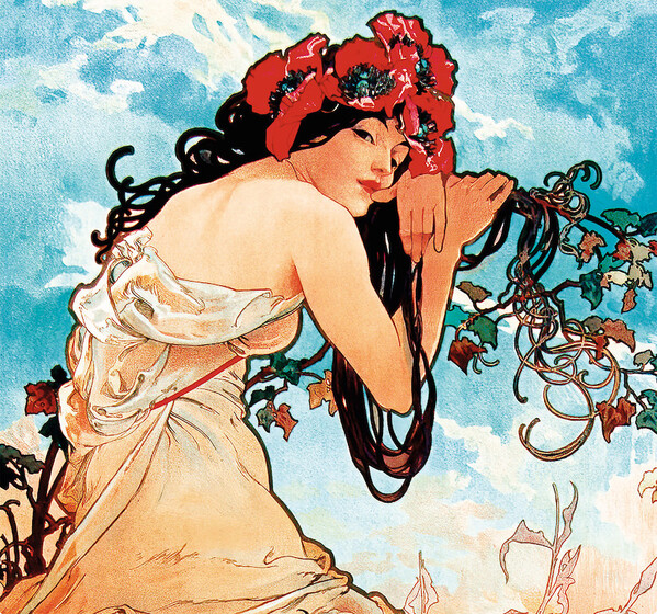 Plánovací nástěnný kalendář Alfons Mucha 2027