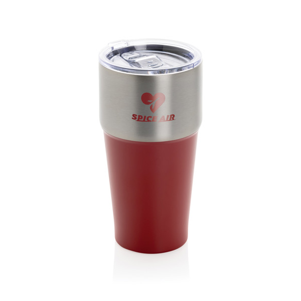 Termohrnek Fluid 500ml z RCS recyklované oceli - Červená