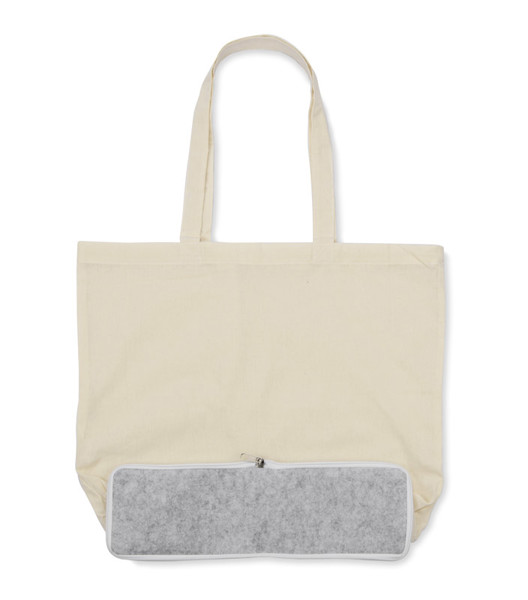 Folding shopping bag FLIN 120 g - grey