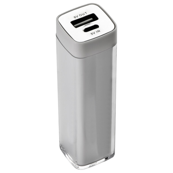 JUSTIN Set călătorie cu Powerbank de 2200 mAh - White