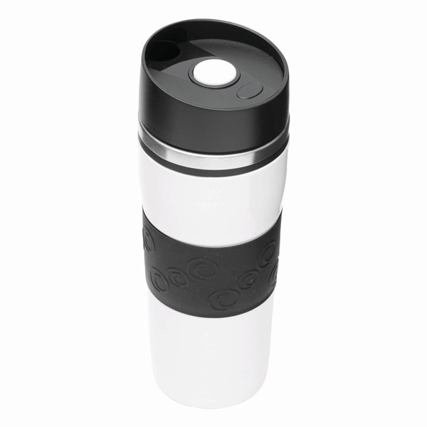 Isolierbecher Arabica - Schwarz / Weiß