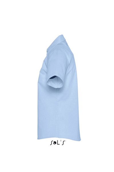 Sol's Elite - Short Sleeve Oxford Women's Shirt - Sky Blue / M