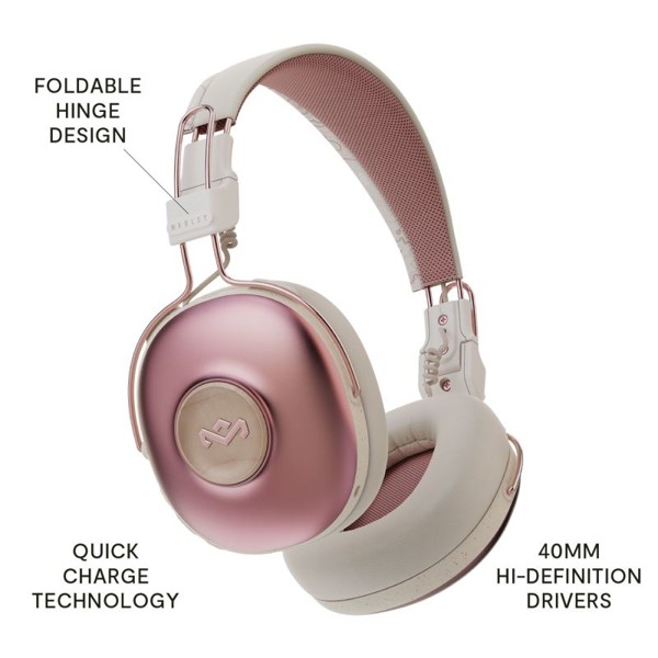 House of Marley Positive Vibration Frequency BT, Cooper – headphones with microphone - BLACK