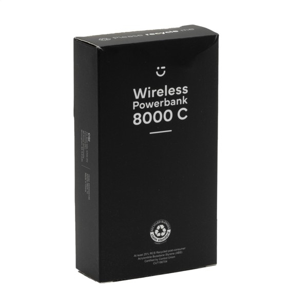 Bezdrátová nabíječka Powerbank 8000 C - Bílá