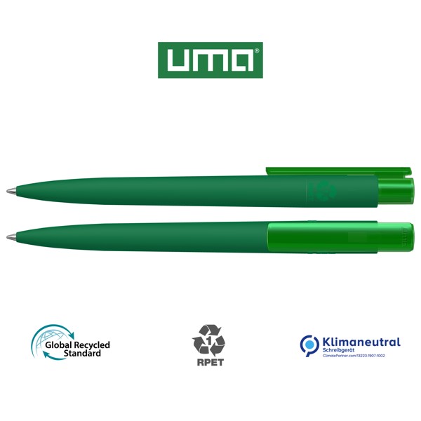 RECYCLED PET PEN PRO K transparent GUM - vert foncé