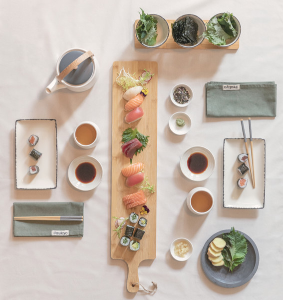 Ukiyo bamboo large serving board