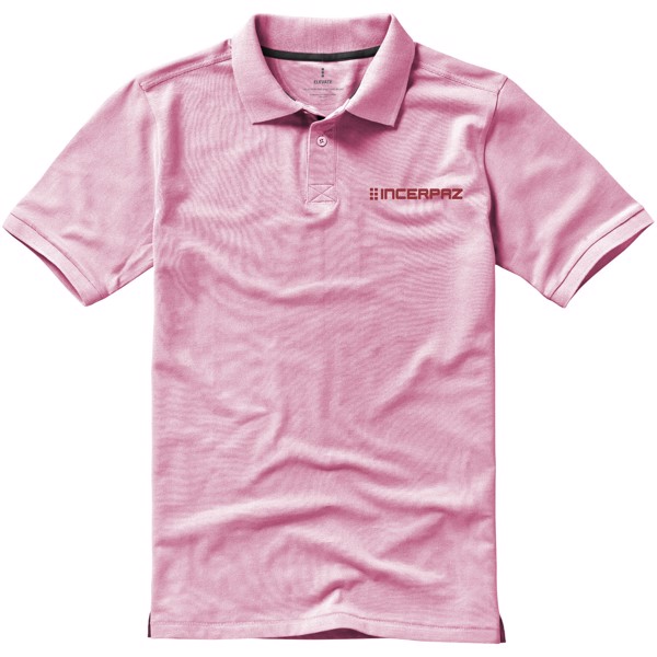 Calgary 200 g/m2 short sleeve men's polo - Light Pink / XS
