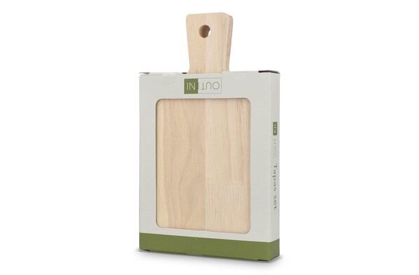 InSideOut 2 paquets de petits plateaux de service en bois pour Tapas