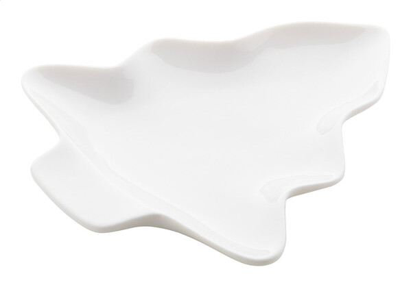 Plat de noël Jokkmokk, sapin - Blanc