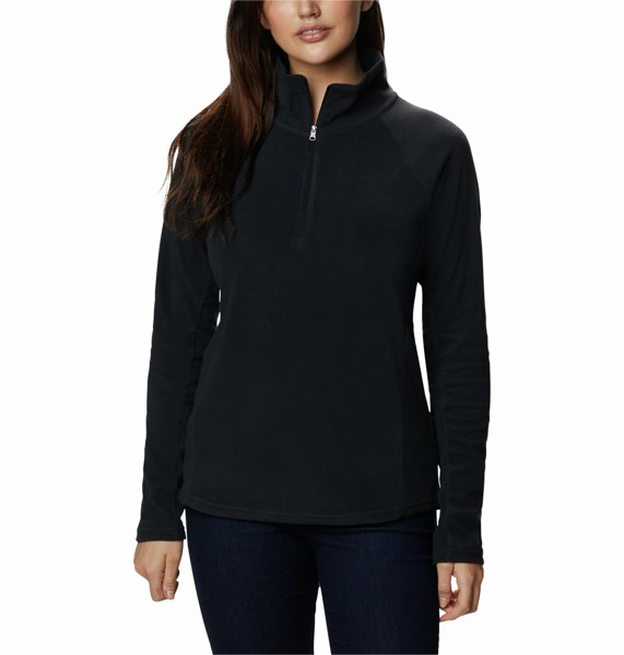 Columbia Women's Glacial IV 1/2 Zip - BLACK - 2XL