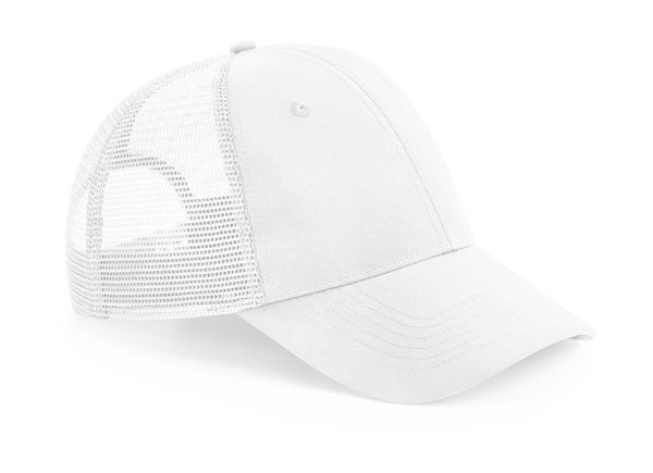 Recycled Urbanwear 6 Panel Snapback Trucker - White / ONE SIZE