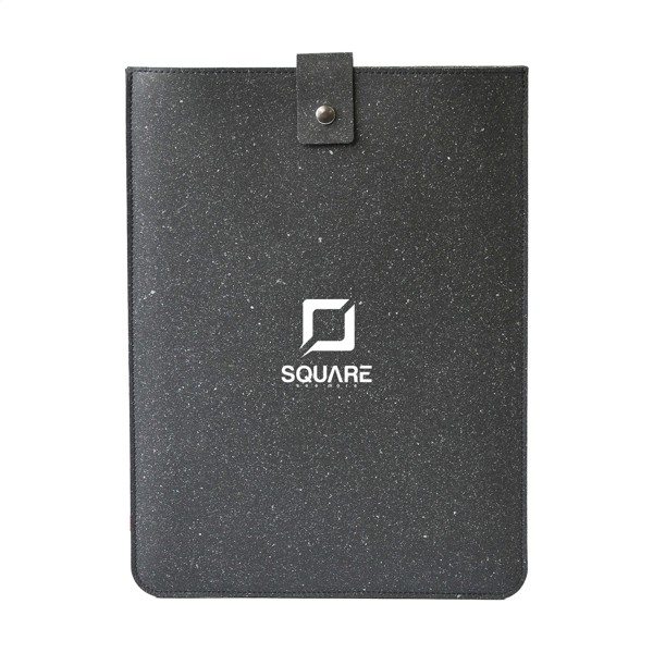 Recycled Leather Laptop Sleeve 14" - Black