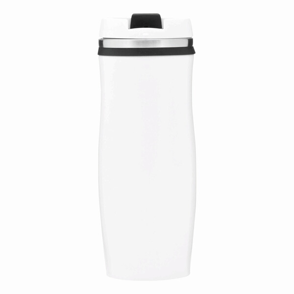 Dvojstenný cestovný termohrnček Crema - Čierna