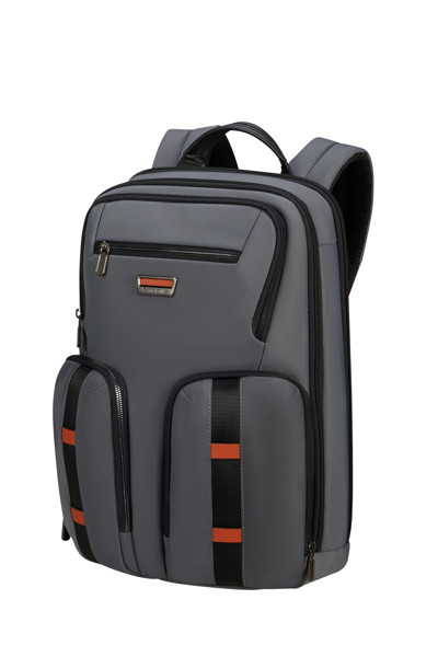 Urban-Eye Backpack 15.6" 2 Pockets - Grey/Cognac