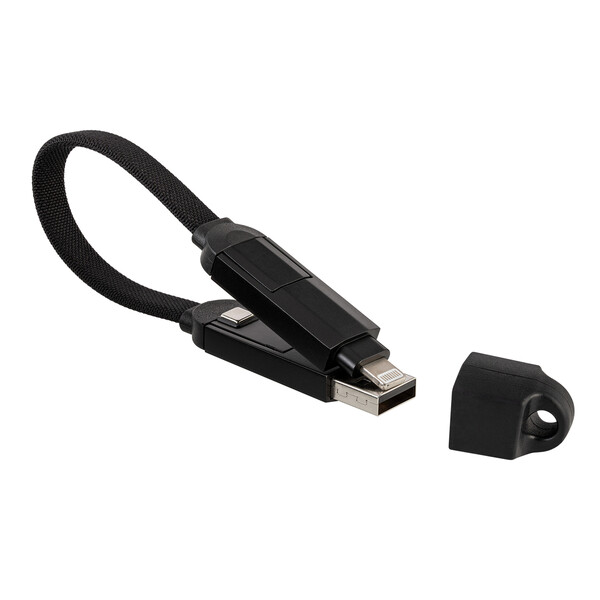 Câble de Charge 4 en 1 MIXCO METAL - noir