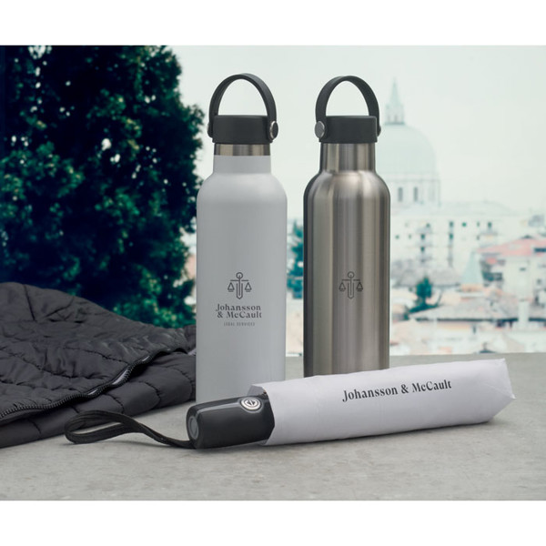 Boali insulated bottle 700 ml, recycled steel - White