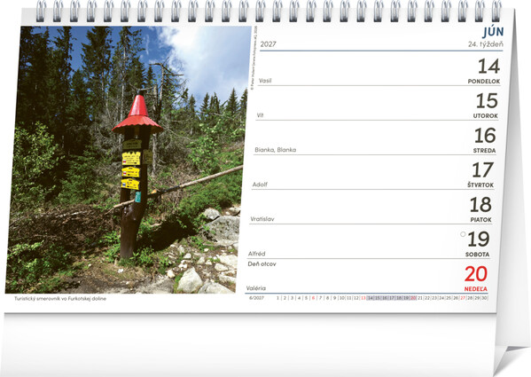 Notique Stolový Kalendár Tatry 2027, 23,1 x 14,5 cm