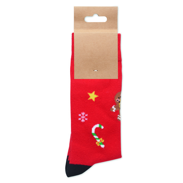 Pair of Christmas socks L Soc Large - Red