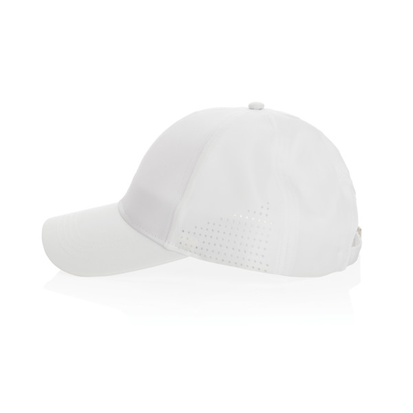 Casquette de sport 6 panneaux en rPET Impact AWARE™ - Blanc